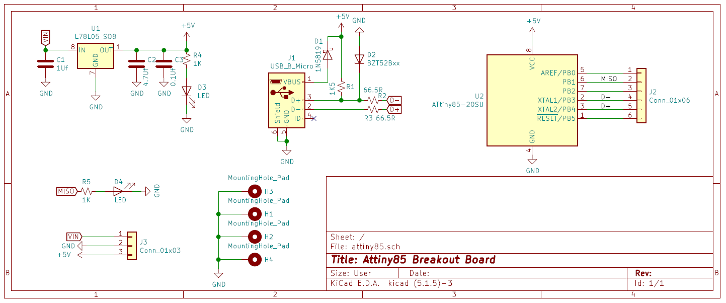 Attiny85 Development Board | Hackaday.io