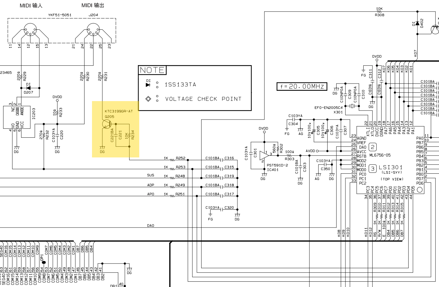 Add midi to Casio CTK-480 | Hackaday.io