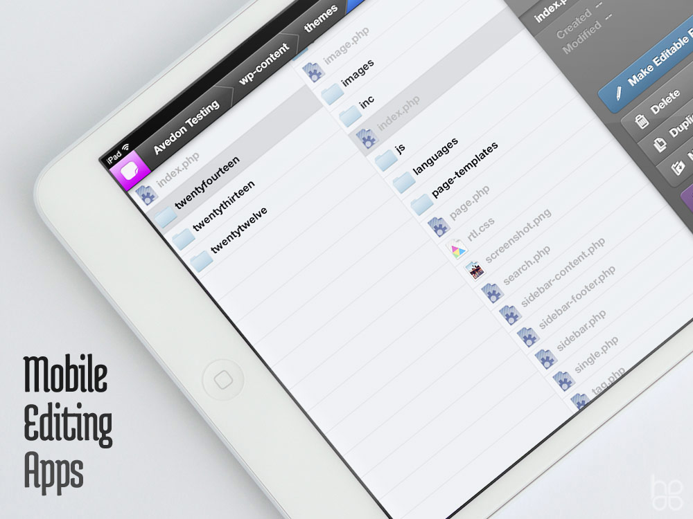 Mobile Editing Apps iOS Code Editors