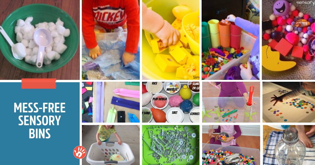20 MessFree Sensory Bin Ideas Your Kids Are Going To Love