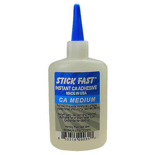 CA Quick Set Glues STICK FAST CA GLUE MEDIUM 2.5 OZ.