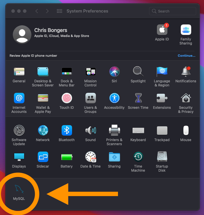 Mac installing MySQL