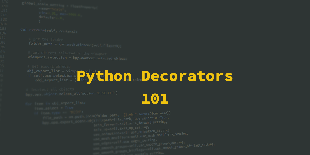 Python Decorators 101