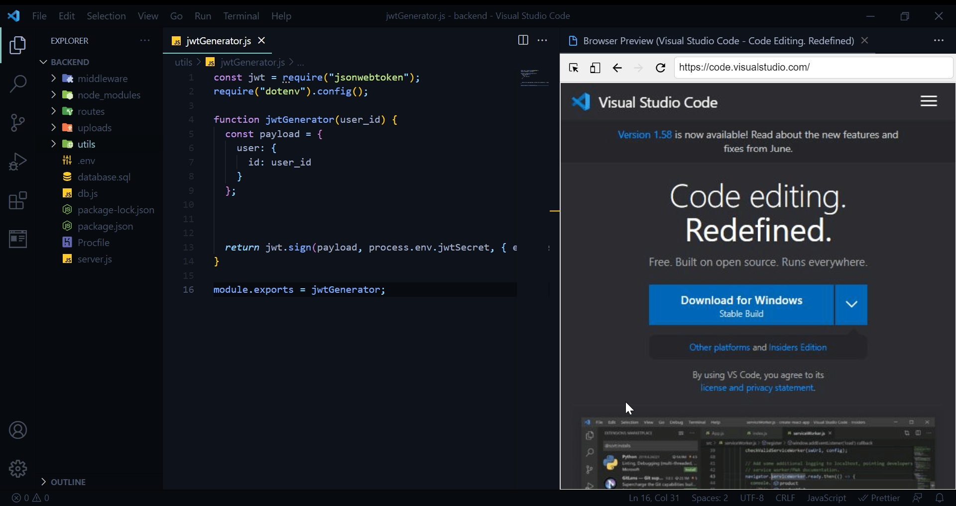 How to Add Visual Studio Code Browser Preview Extension