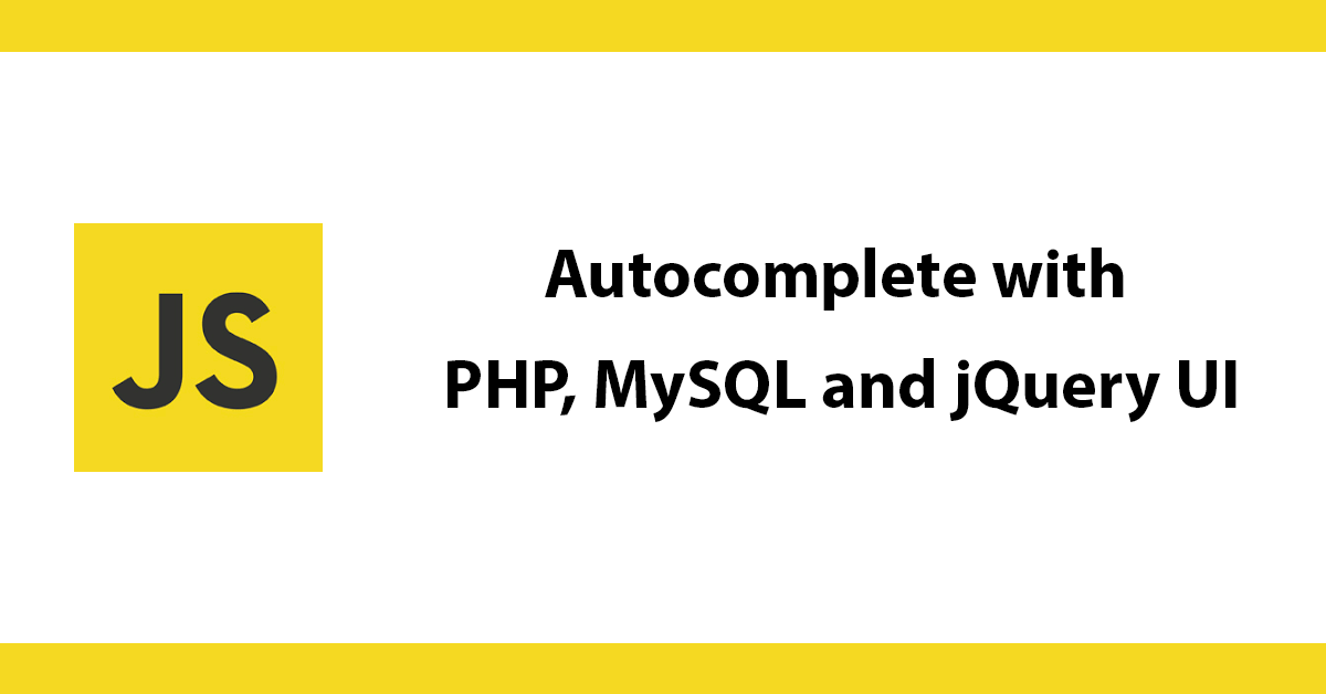 with PHP, MySQL and Jquery UI
