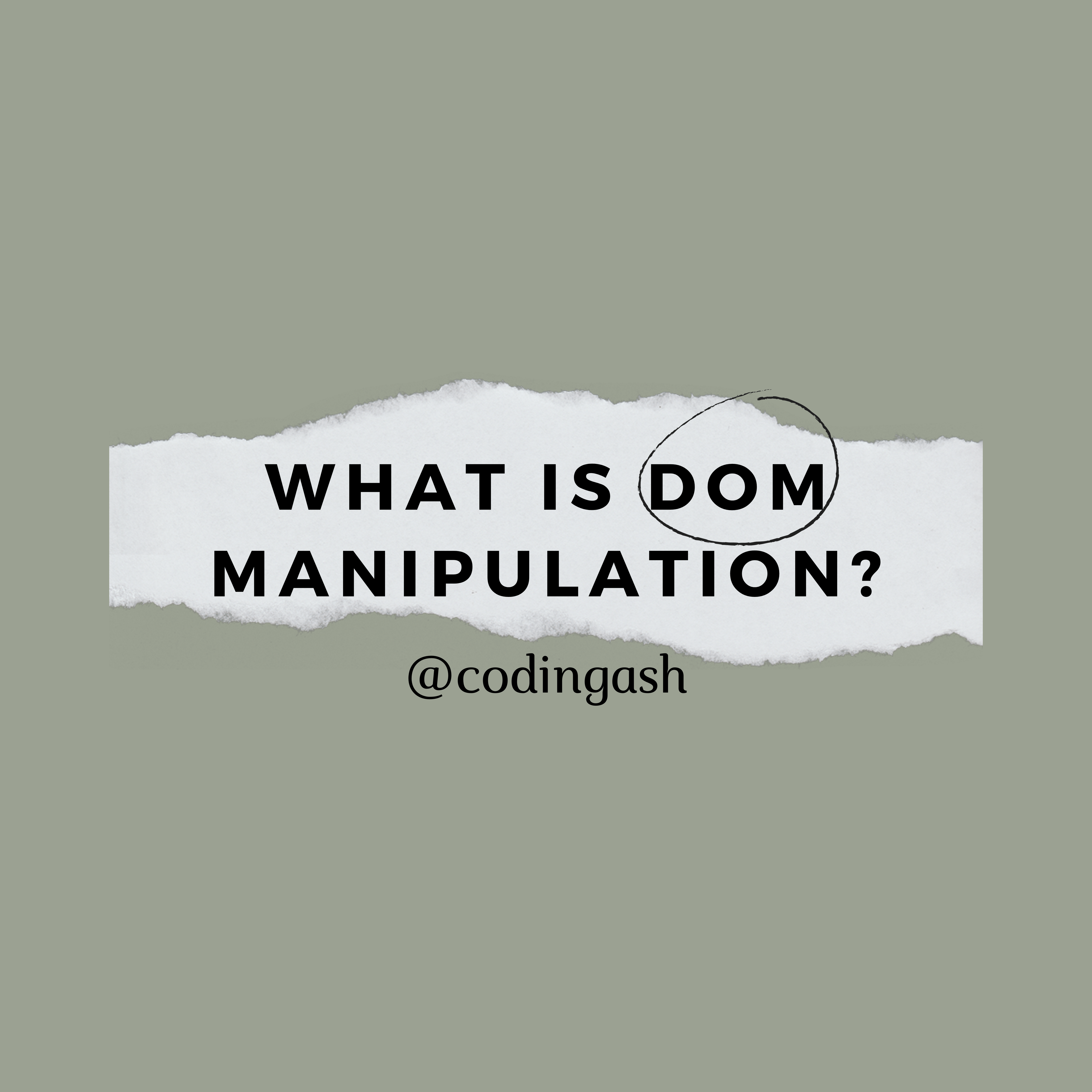 Understanding DOM Manipulation Hashnode