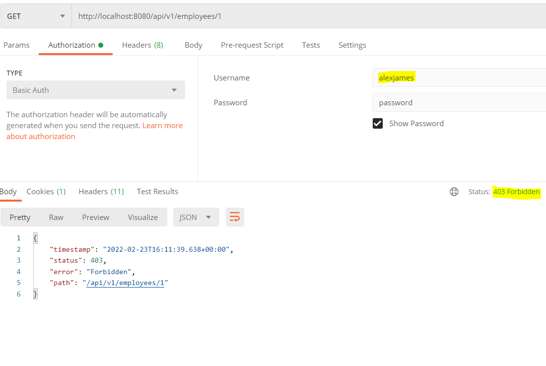 Spring Security RoleBased Authentication