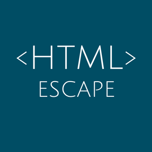 html escape character
