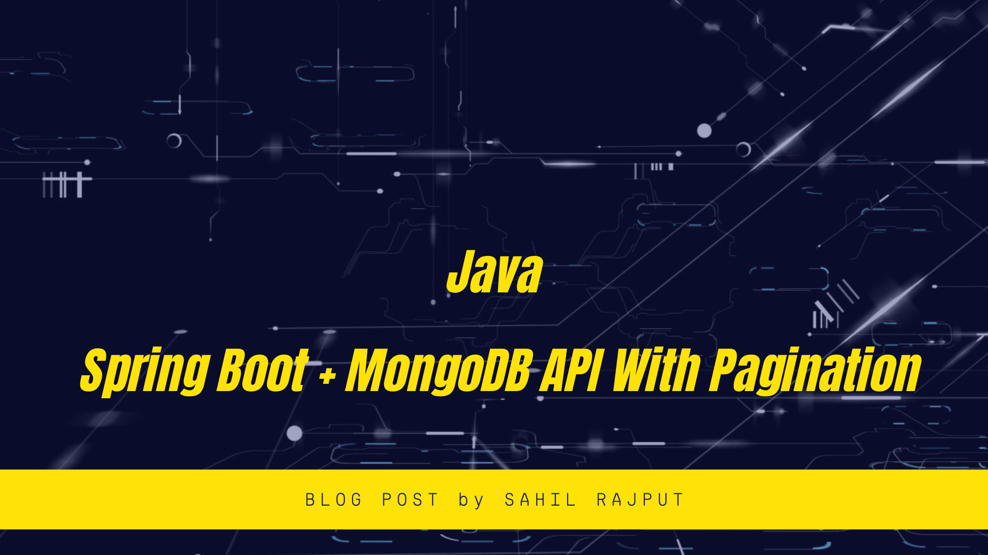 Java Spring Boot MongoDB Pagination API