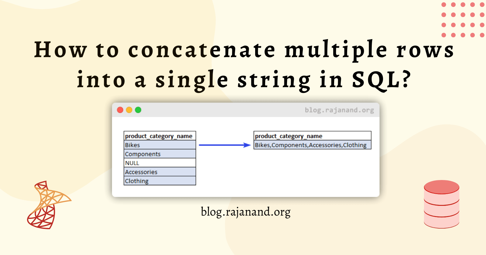 How to concatenate multiple rows into a single string in SQL?