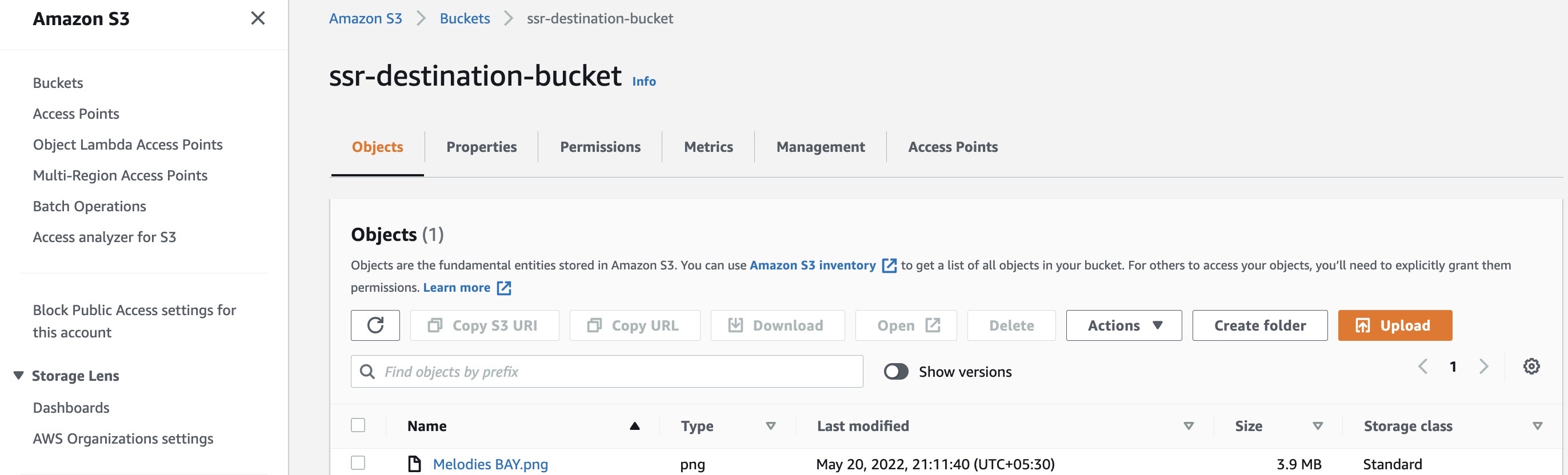AWS S3 Same Region Replication (SRR)