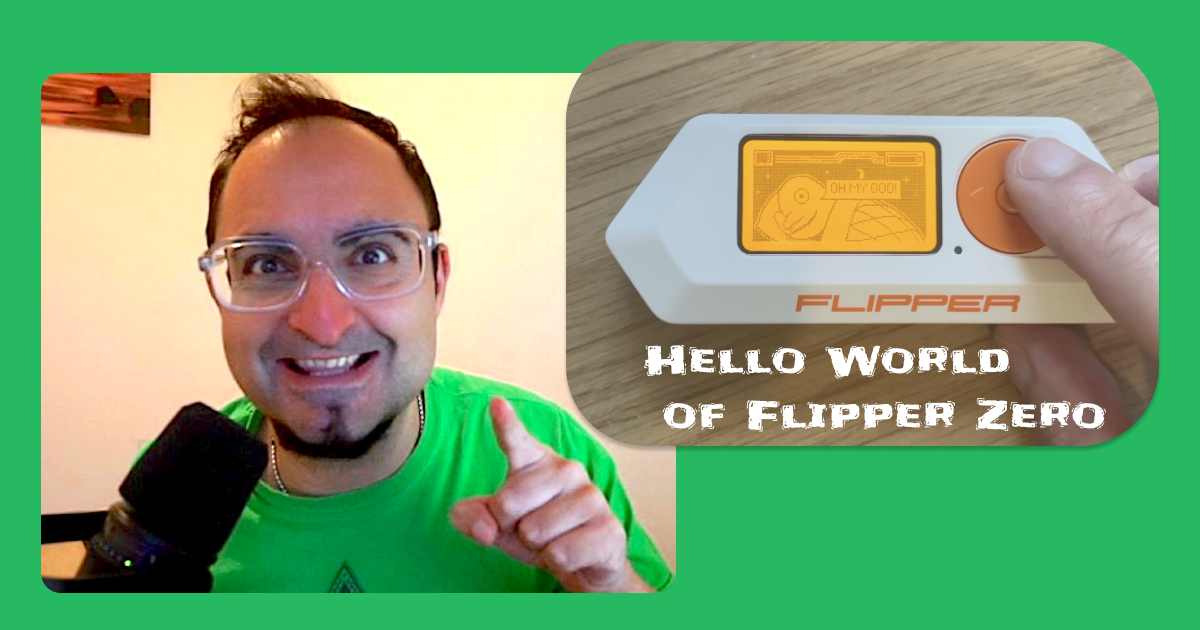 Hello world app for Flipper Zero