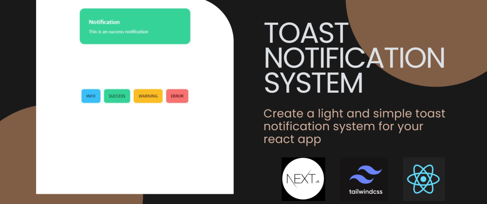 Creating a toast notification system for you react web app