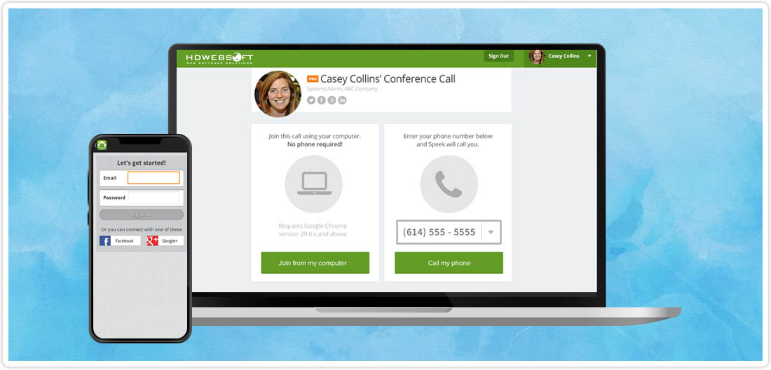 A web and mobile conference call using Asterisk and WebRTC HDWEBSOFT