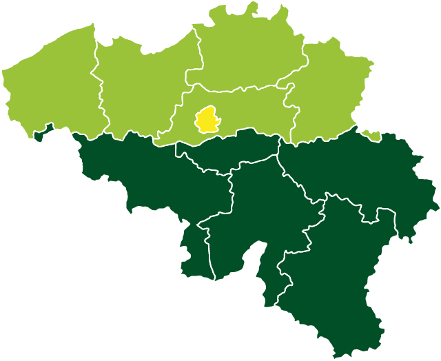 Kaart Belgie Gewesten Belgie Wij in Vlaanderen en Brussel HelloFresh