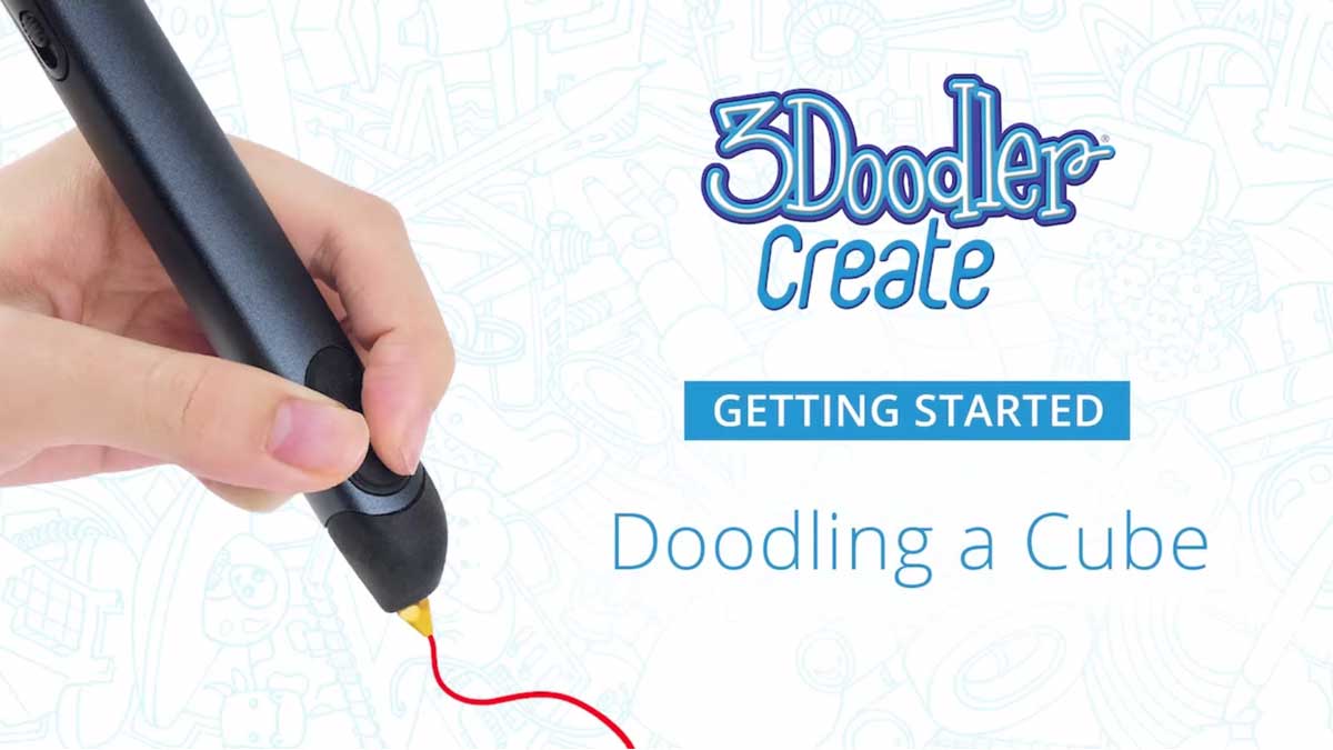 Doodling a Cube with the 3Doodler Create 3Doodler