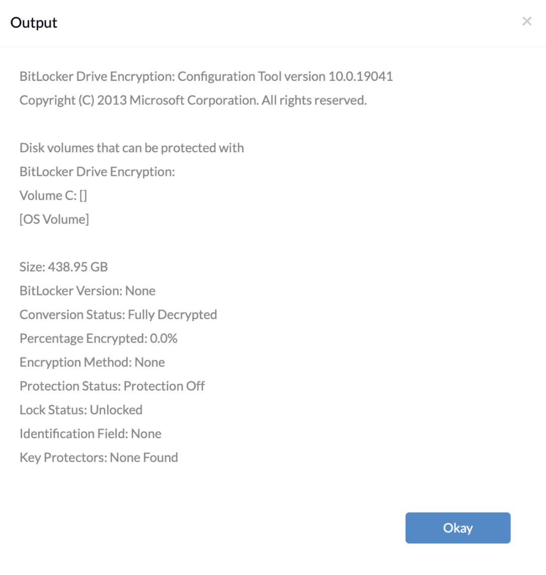 Script to enable BitLocker encryption on Windows Hexnode Help Center