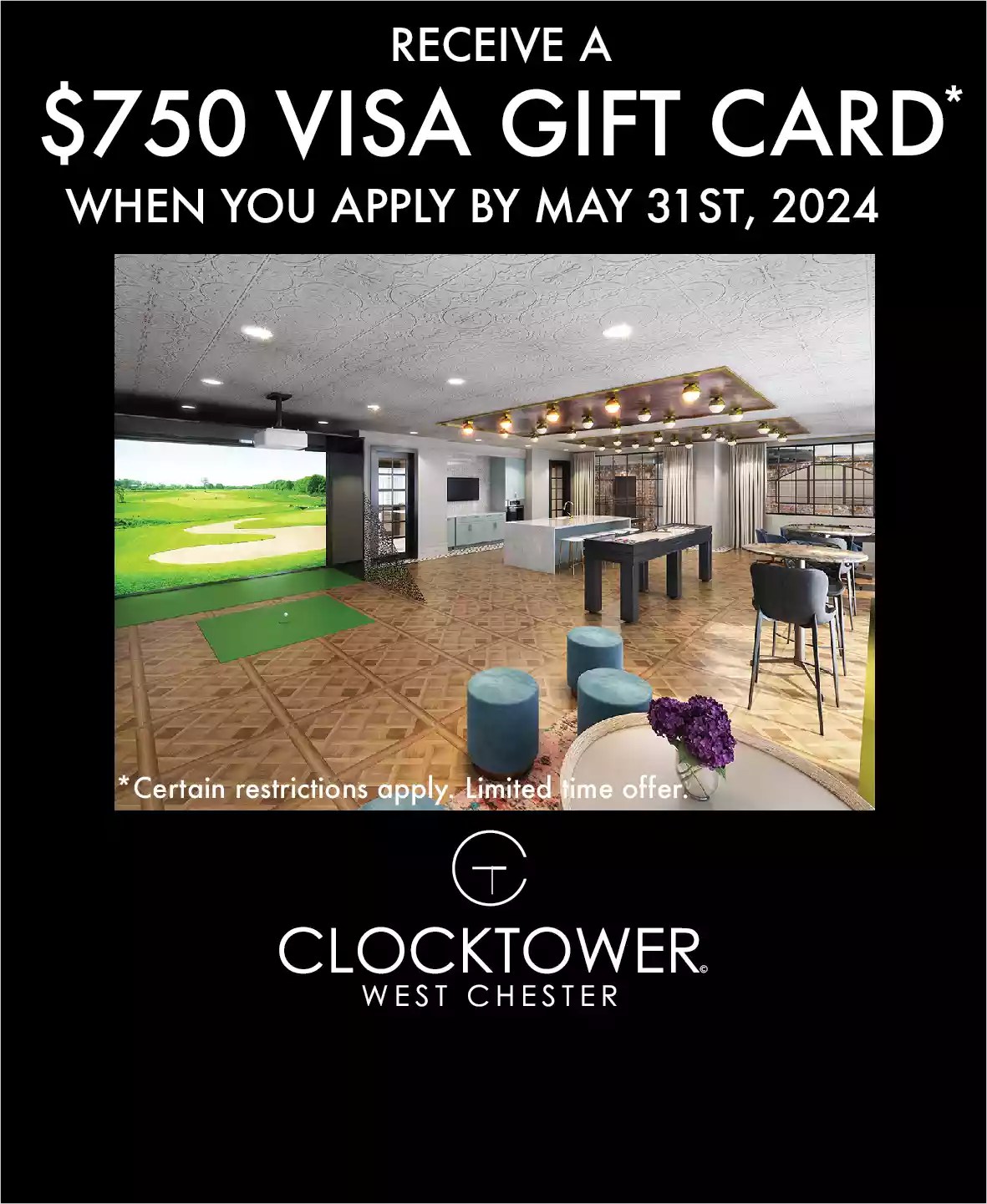 Apartments at Union Centre in West Chester, OH Clocktower