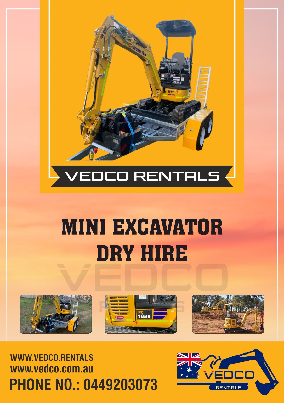 Mini Excavator and Digger Hire Rates Near Toowoomba, QLD 4350