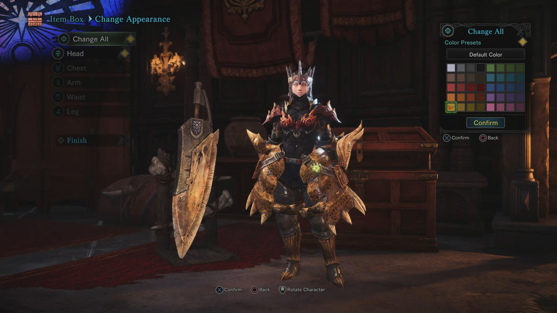 How to Change Armor Color in Monster Hunter World Hold To Reset