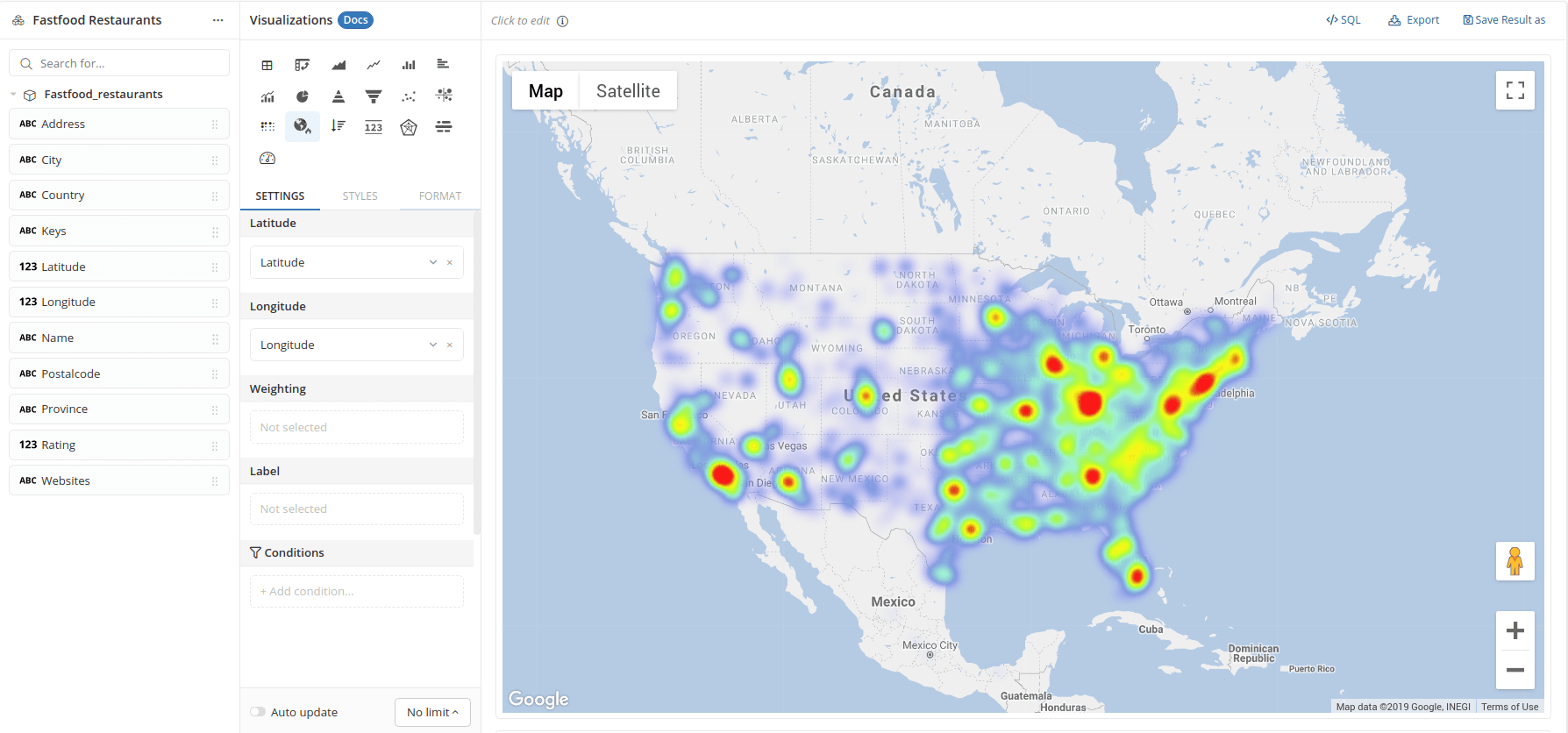Geo Heatmap Holistics Docs