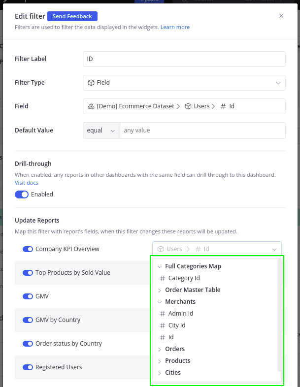 Number Filter Holistics Docs (4.0)