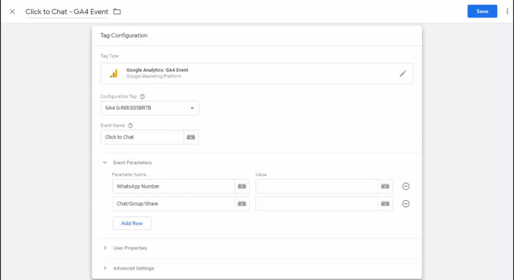 Create Event from Google Tag Manager using dataLayer send to Google