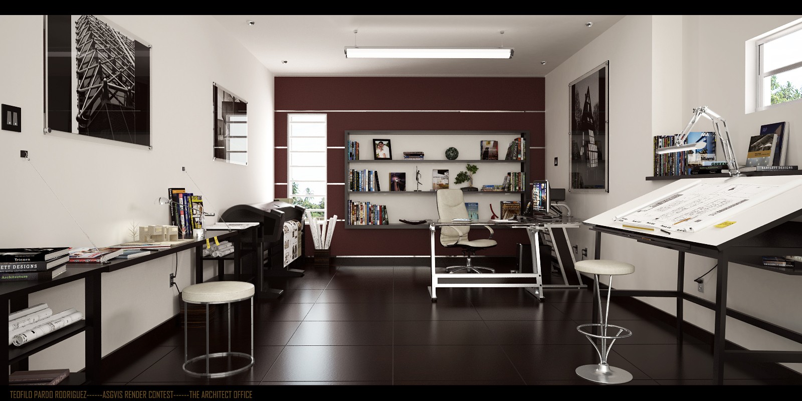 architectdraftingofficecontemporary Interior Design Ideas