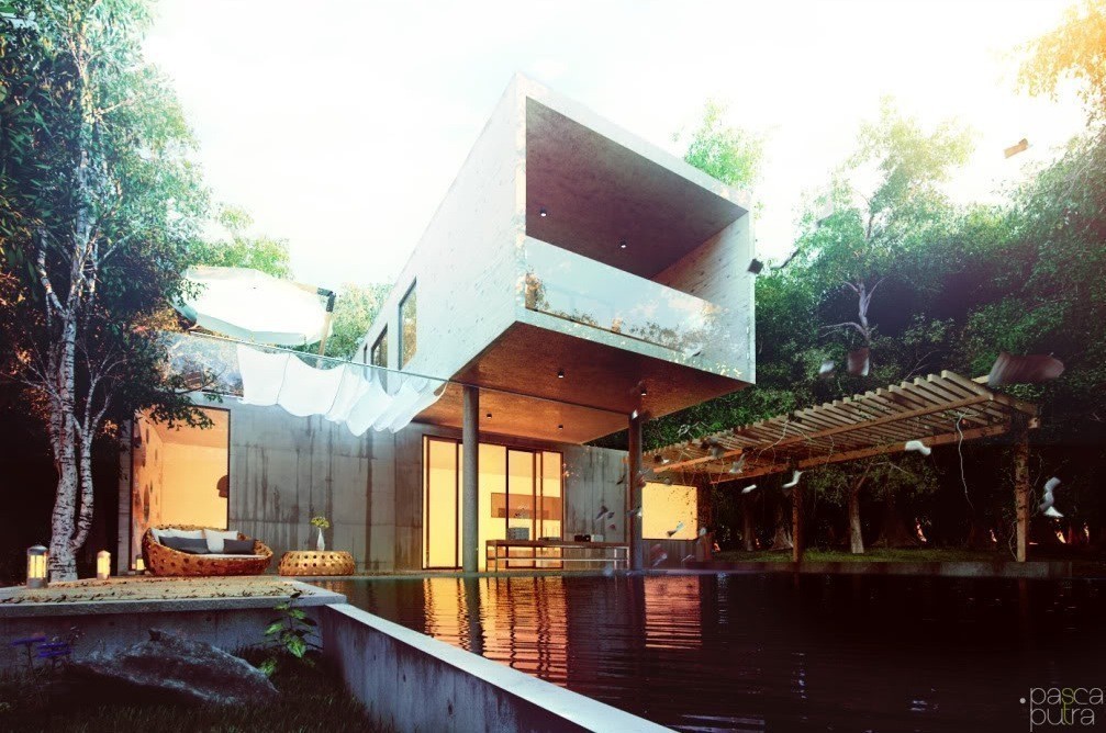 Contemporary Exteriors in Nature [Visualized]