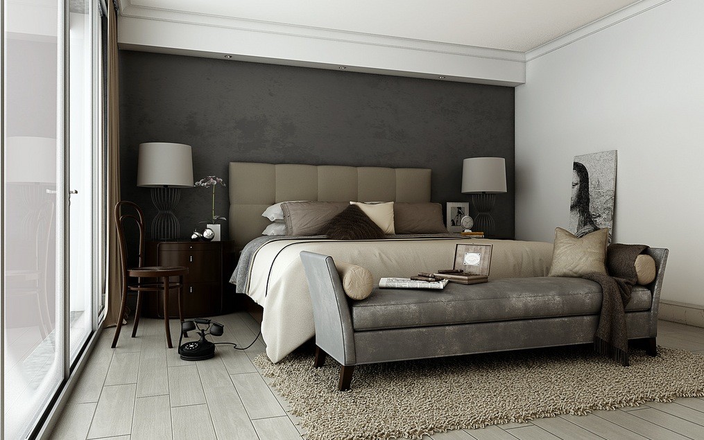 Grey brown taupe sophisticated bedroom Interior Design Ideas Grey brown taupe sophisticated bedroom Interior Design Ideas