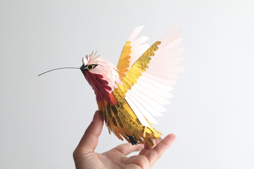 100 Beautiful Bird Sculptures Made Out Of Paper