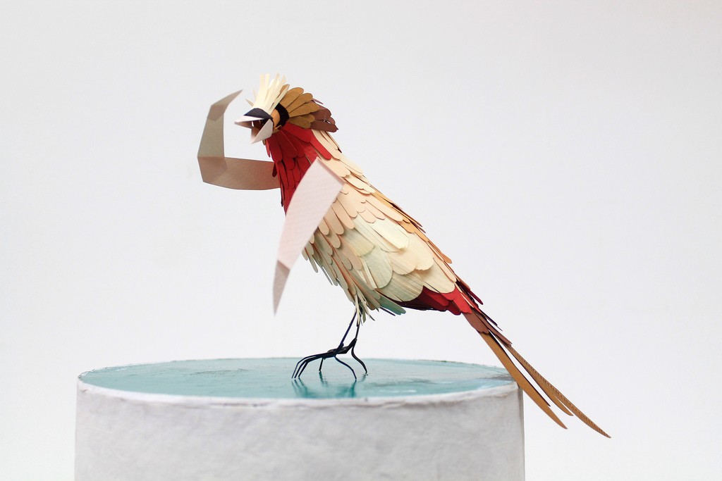 100 Beautiful Bird Sculptures Made Out Of Paper