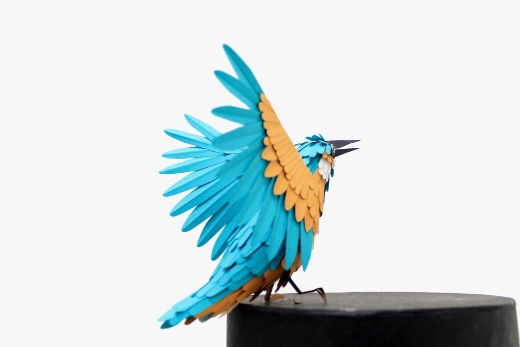 100 Beautiful Bird Sculptures Made Out Of Paper