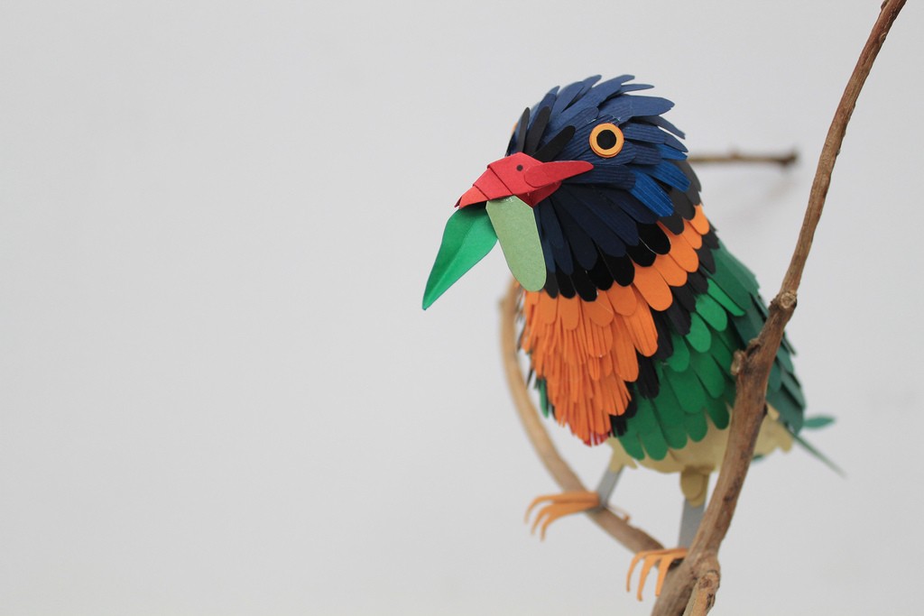 100 Beautiful Bird Sculptures Made Out Of Paper