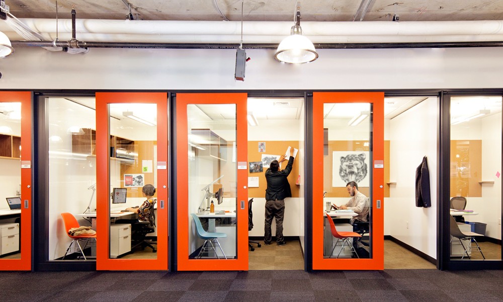 Interiors of Microsoft's Building 4 in Redmond Campus