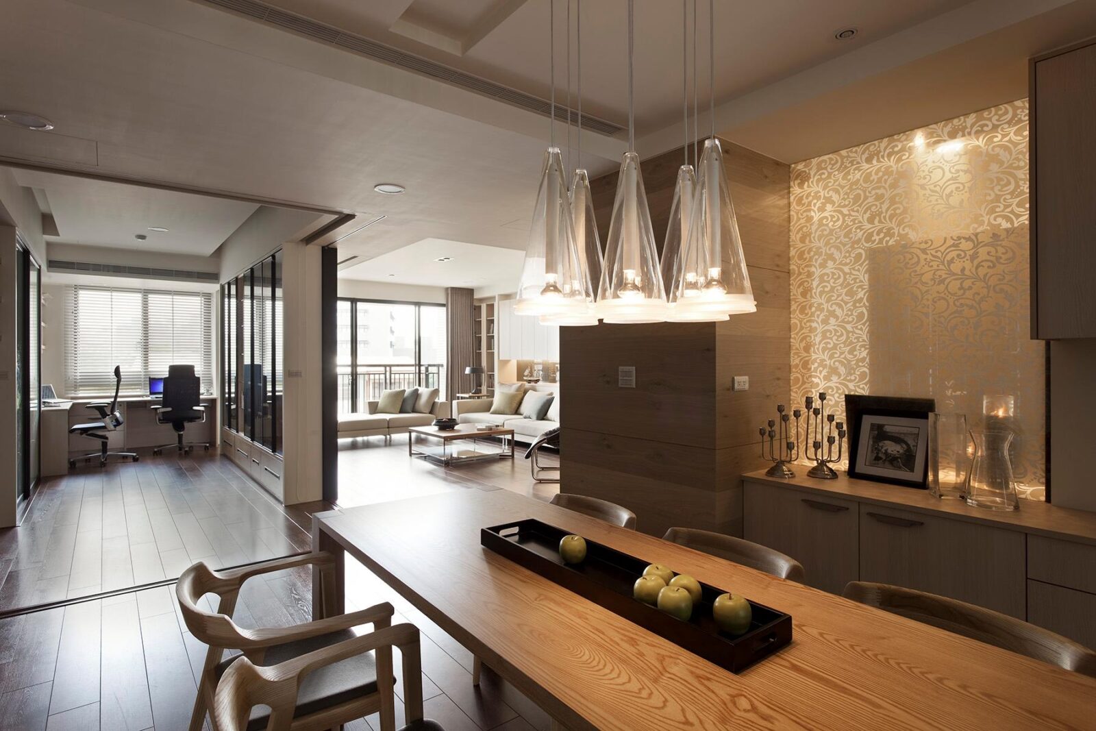 Apartment With A Retractable Interior Wall