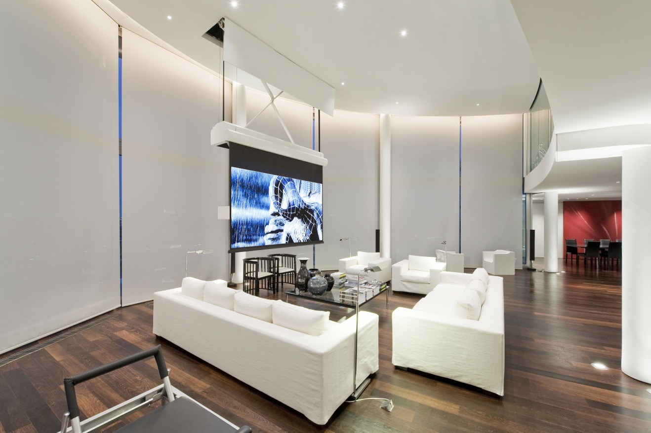 Contemporary white lounge Interior Design Ideas
