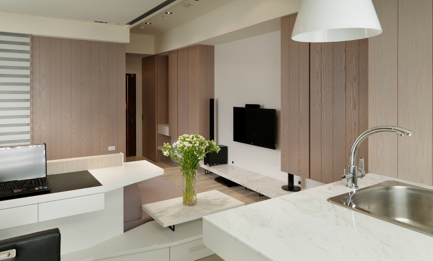 Small Living Super Streamlined Studio Apartment