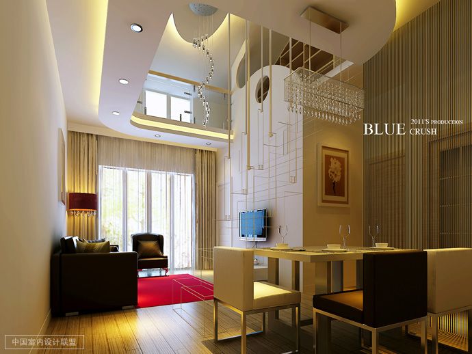 high ceiling dining Interior Design Ideas