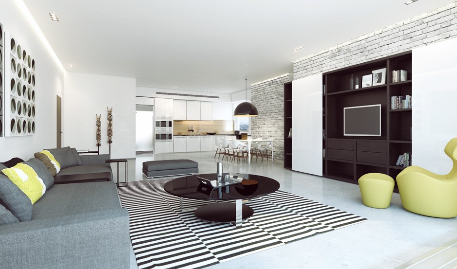 Ando Studio Modern Home and Luxury Apartment Renderings