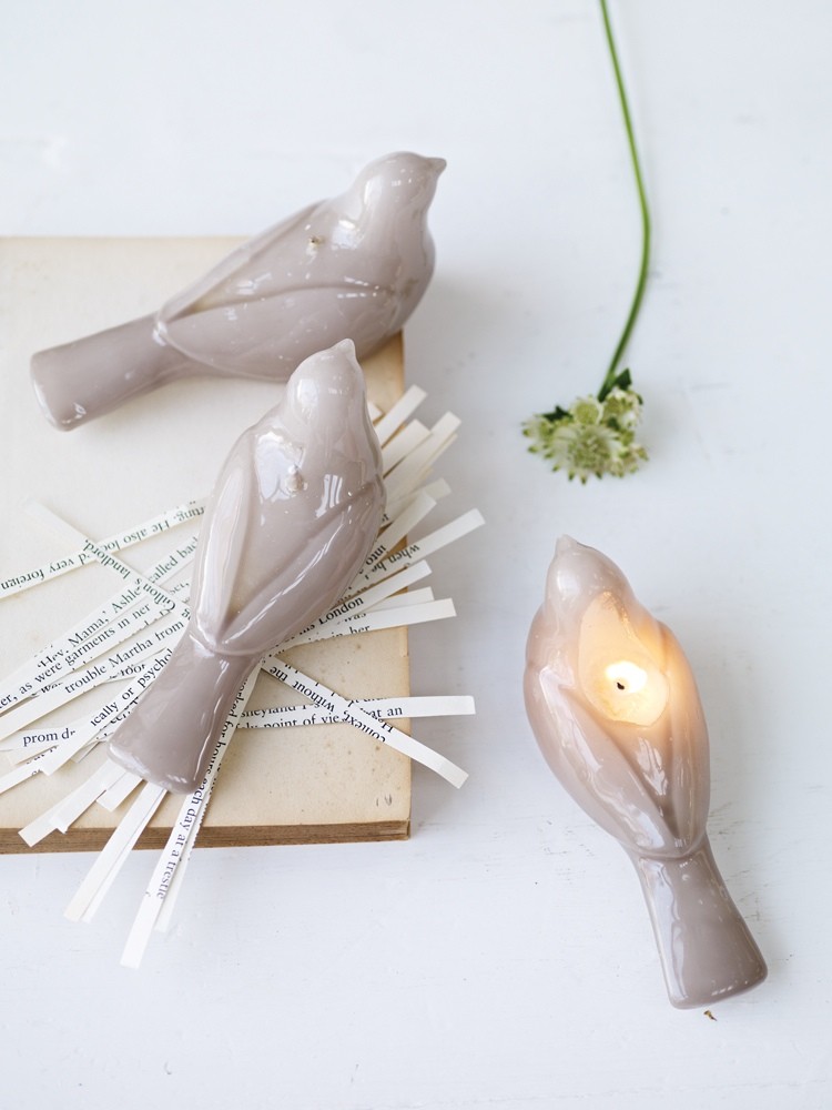 Rounding out the list are these selfsacrificing bird candles. Light