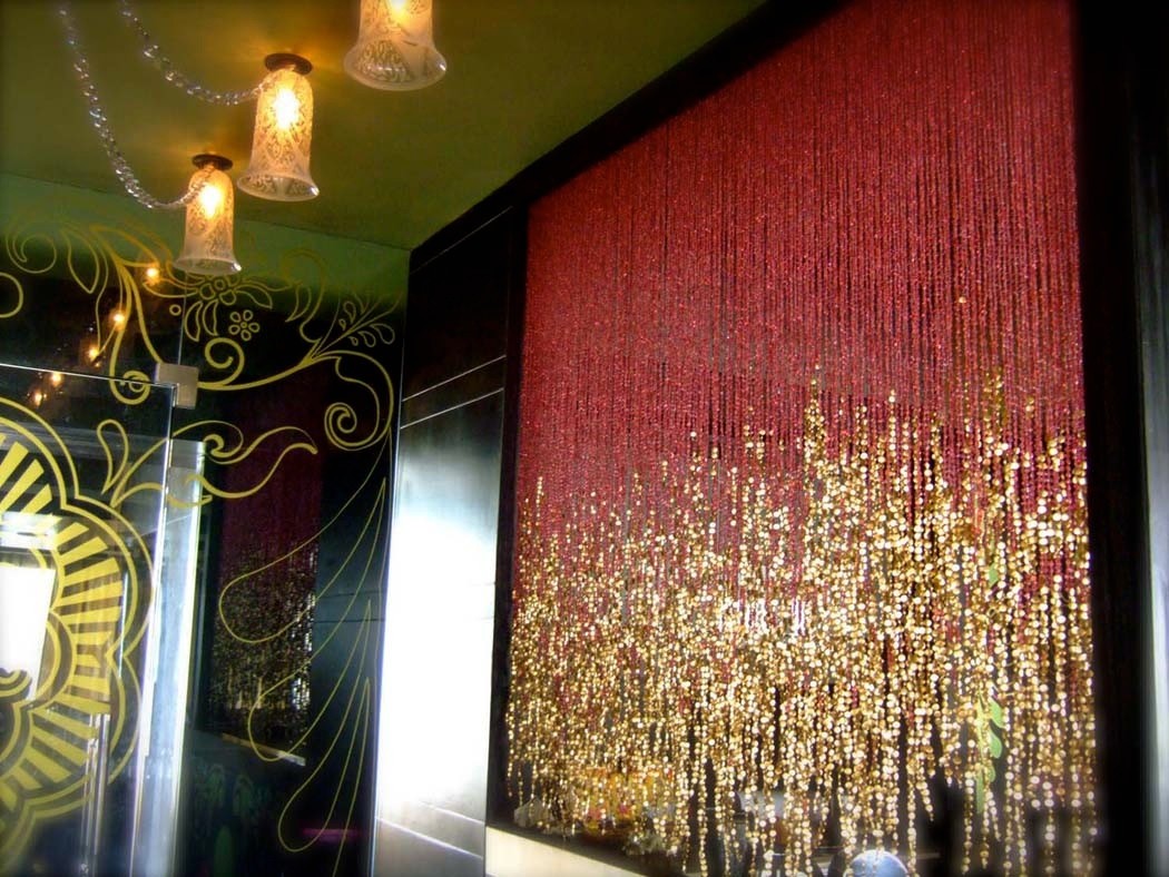 sparkly partition curtain Interior Design Ideas