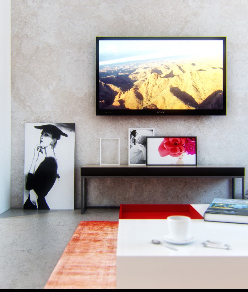 Low console table Interior Design Ideas