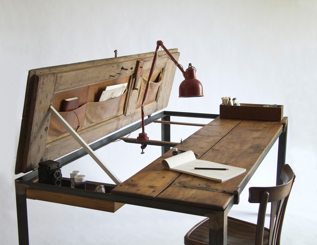 Repurposed door desk Interior Design Ideas