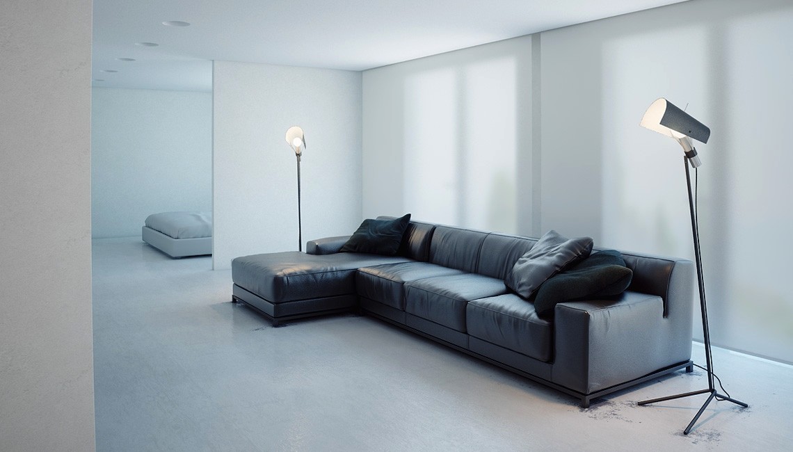 A Super Minimalist Modern Apartment In White