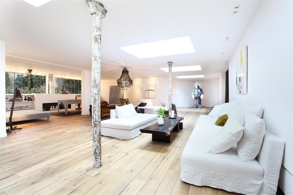 classy white loft design Interior Design Ideas