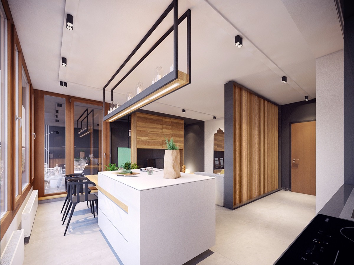 Colorful Modern Apartment Design Uses Space to Beautiful Effect