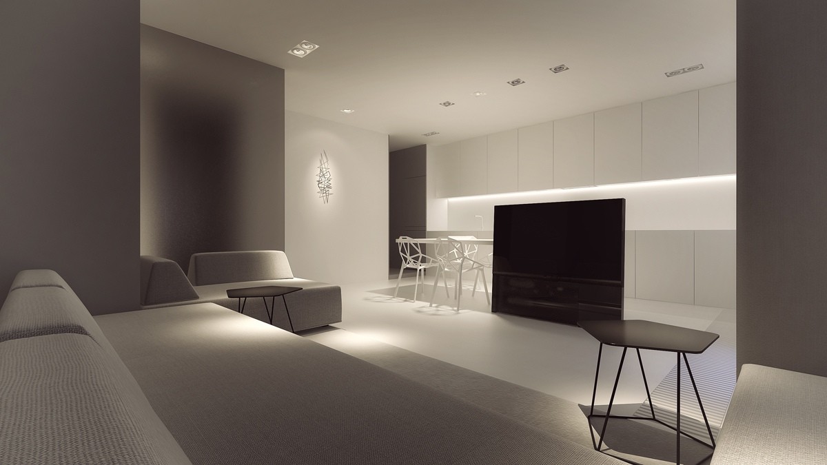 Stark, Sharp & Minimalistic Interiors By Oporski Architektura