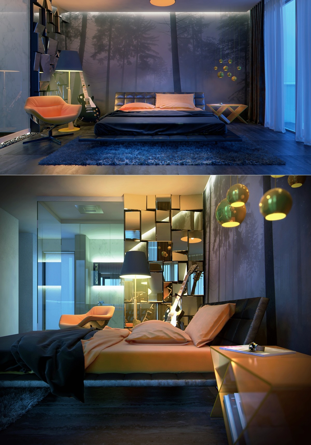 Sleek Bedrooms with Cool, Clean Lines Sleek Bedrooms with Cool, Clean Lines