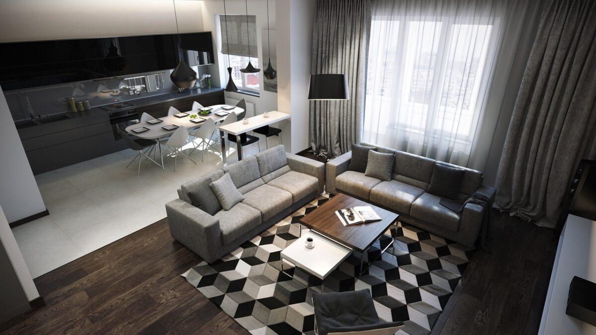 Open Apartments that Make Creative Use of Texture and Pattern